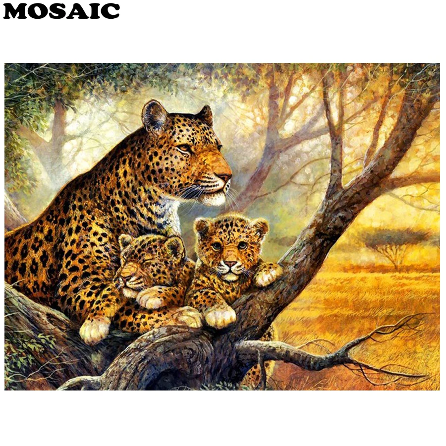 MOSAIC 5D Diy Diamond Painting,Cross Stitch leopard animals 5D Mosaic Kit Home Decor Full Diamond Embroidery
MOSAIC 5D Diy Diamond Painting,Cross Stitch leopard animals 5D Mosaic Kit Home Decor Full Diamond Embroidery