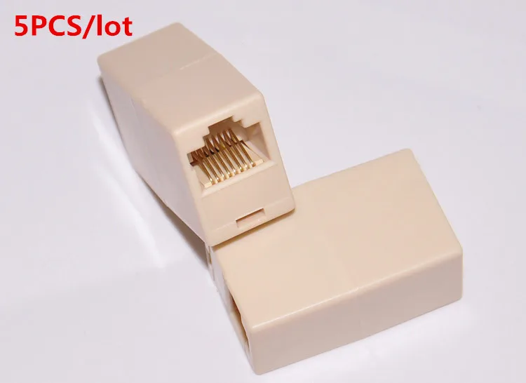 5 шт./лот Универсальный RJ45 разъем Cat5e прямой сетевой кабель Ethernet соединитель Joiner