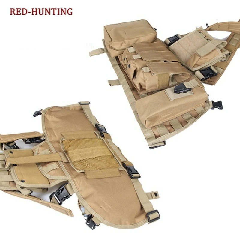Tactical Hunting Vest Airsoft Paintball Adjustable MOLLE RRV Assault VEST with Magazine Pouches
Tactical Hunting Vest Airsoft Paintball Adjustable MOLLE RRV Assault VEST with Magazine Pouches