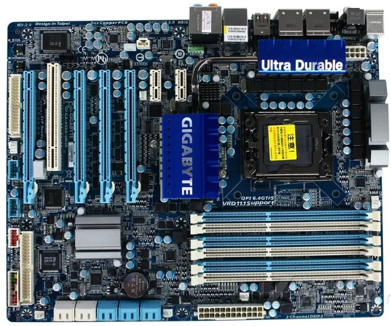 Оригинальная Материнская плата Gigabyte GA X58A UD3R 1366 pin X58 системные платы для