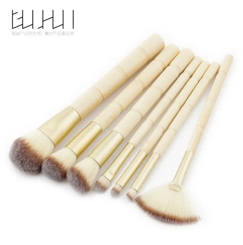 GUJHUI 7pcs Natural Bamboo Professional Makeup Brushes Set Foundation Blending Brush Tool Cosmetic Kits Makeup Set Brusher
GUJHUI 7pcs Natural Bamboo Professional Makeup Brushes Set Foundation Blending Brush Tool Cosmetic Kits Makeup Set Brusher