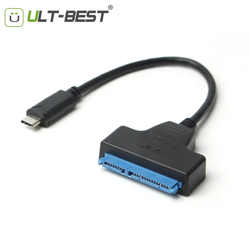 ULT BEST SATA USB 3 1 Тип C кабель переходник 7 + 15 22Pin жесткий диск кабели для диска с UASP
