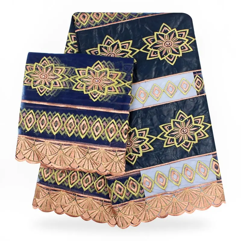 african fabric Bazin riche fabric tissu africain cotton embroidered Bazin riche getzner with tulle lace set african lace B180710
african fabric Bazin riche fabric tissu africain cotton embroidered Bazin riche getzner with tulle lace set african lace B180710
