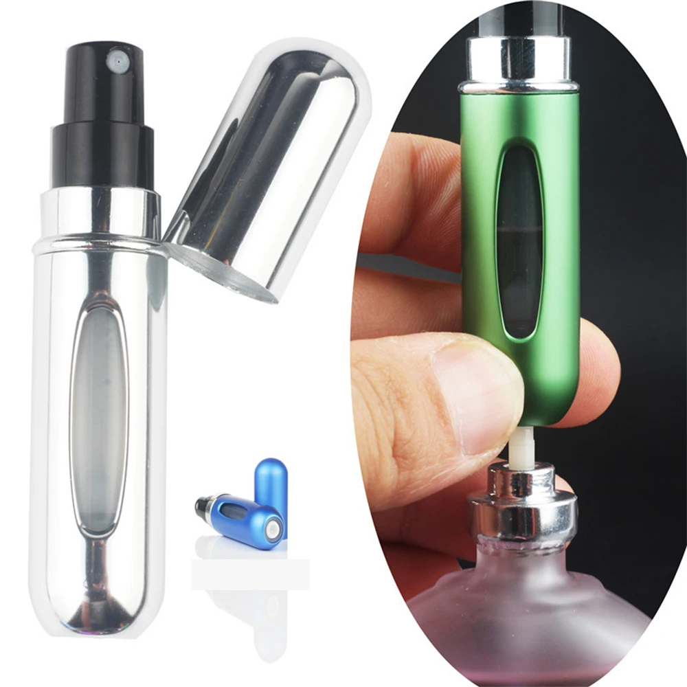 Perfume Bottles Atomizer 5 ml Spray Container Mini Refillable Portable Plastic Aluminum Spray Bottle for Traveling Empty Filling
Perfume Bottles Atomizer 5 ml Spray Container Mini Refillable Portable Plastic Aluminum Spray Bottle for Traveling Empty Filling