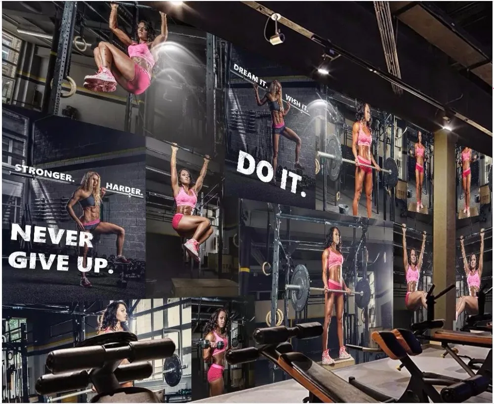Custom photo 3d wallpaper Beautiful sexy woman in modern gym Home decoration living room 3d wall murals wallpaper for walls 3 d
Custom photo 3d wallpaper Beautiful sexy woman in modern gym Home decoration living room 3d wall murals wallpaper for walls 3 d