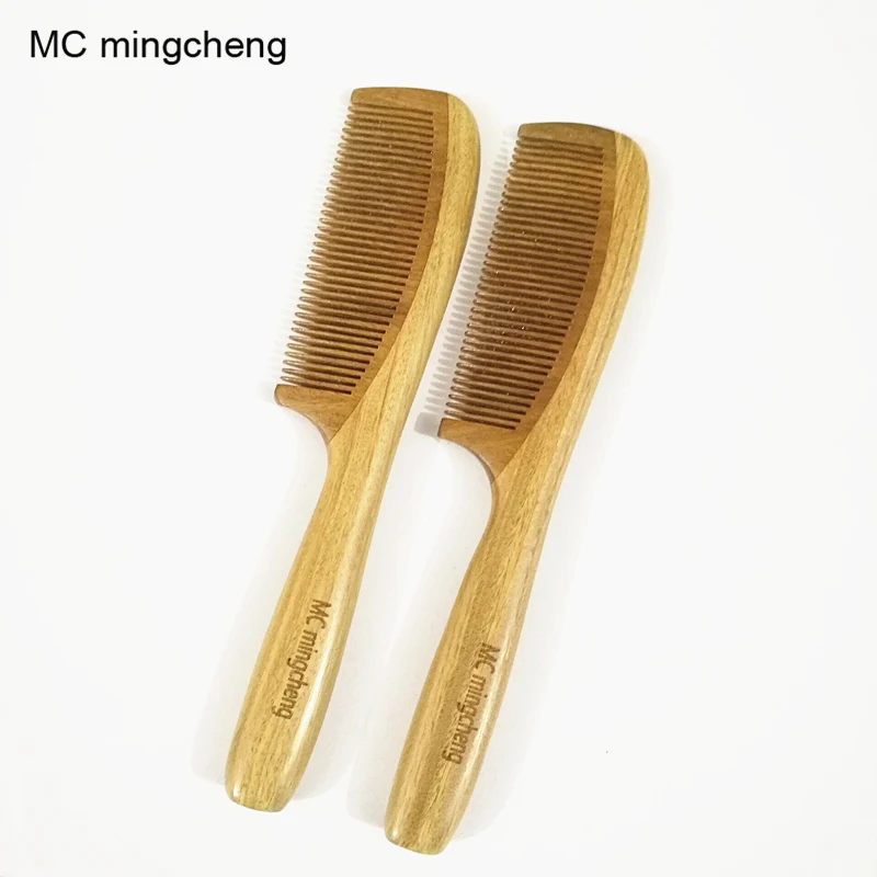 MC New Round Handle Thick Fine Tooth Green Sandalwood Natural Wood Comb Tangle Hair Brush Wooden Hair Comb
MC New Round Handle Thick Fine Tooth Green Sandalwood Natural Wood Comb Tangle Hair Brush Wooden Hair Comb