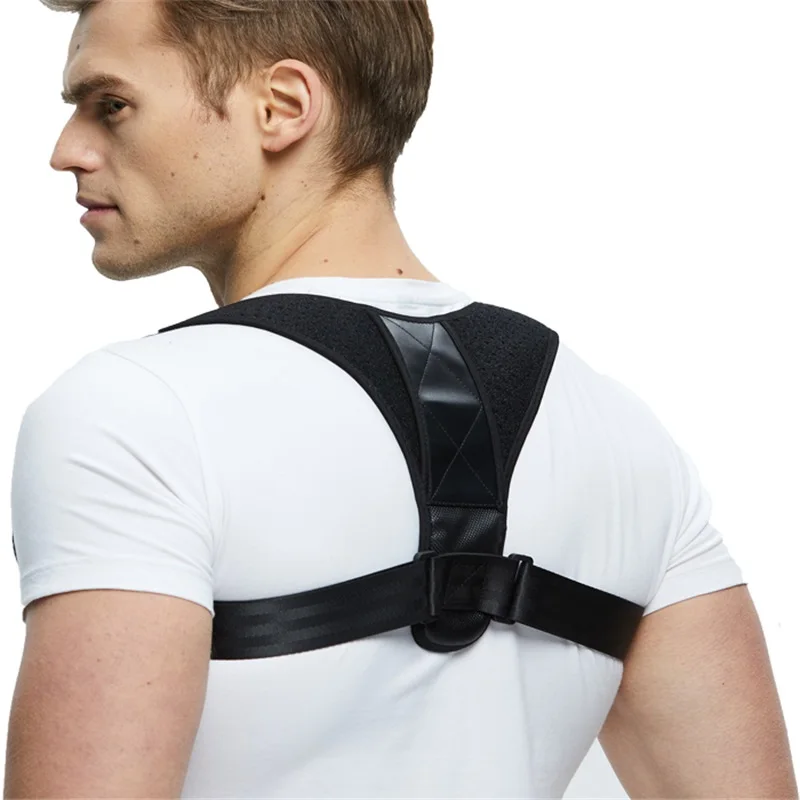 Black Adjustable Clavicle Spine Back Shoulder Lumbar Brace Support Belt Back Posture Corrector Posture Correction
Black Adjustable Clavicle Spine Back Shoulder Lumbar Brace Support Belt Back Posture Corrector Posture Correction