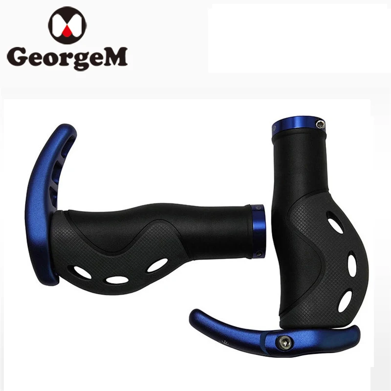 Imported MTB Mountain Bike Ergonomic Bicycle Grips Non-slip Rubber Alloy Handle Bar Ends For Parts Cycling | Спорт и развлечения