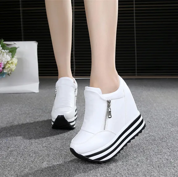 2019 Spring Autumn 12 cm thick wedge bottom increased casual shoes for women's shoes in the fashion high platform shoes
2019 Spring Autumn 12 cm thick wedge bottom increased casual shoes for women's shoes in the fashion high platform shoes