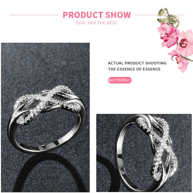 MISSITA 2019 New Silver Color Classic Infinity Rings For Women Wedding Brand Fashion Jewelry Anniversary Gift anillos mujer
MISSITA 2019 New Silver Color Classic Infinity Rings For Women Wedding Brand Fashion Jewelry Anniversary Gift anillos mujer