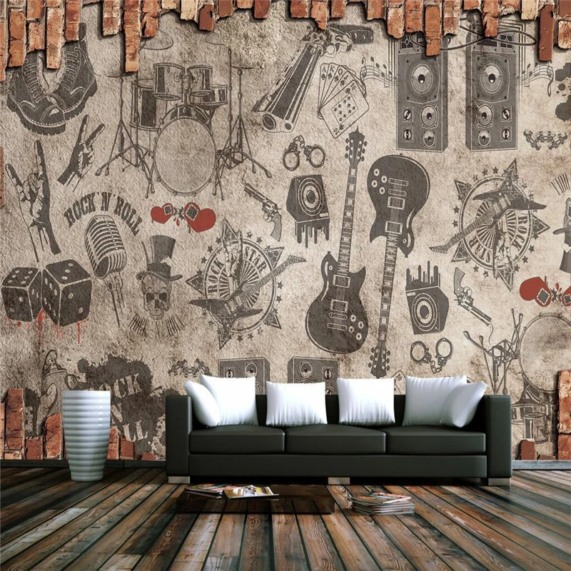 Vintage Custom Murals Wallpapers Hand Painted Gray Wallpaper Personality Theme Bar Wall Covering Living Room Home Decor TV Wall
Vintage Custom Murals Wallpapers Hand Painted Gray Wallpaper Personality Theme Bar Wall Covering Living Room Home Decor TV Wall