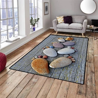 Else Gray Brown Foot Stones on Wood 3d Pattern Print Non Slip Microfiber Living Room Decorative Modern Washable Area Rug Mat
Else Gray Brown Foot Stones on Wood 3d Pattern Print Non Slip Microfiber Living Room Decorative Modern Washable Area Rug Mat