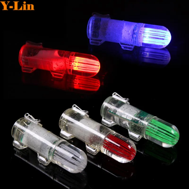 4 цвета светодиодный глубоководный подводный свет Рыбалка Flash лампы привлекает