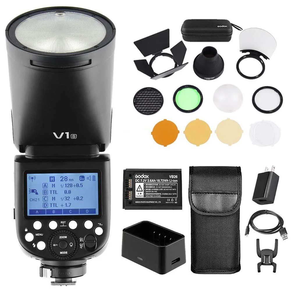 Вспышка Godox V1 V1S V1-S TTL 1/8000s HSS + фотовспышка для Sony A9 A7M3 A7R3 A7 A7R A7S III II A6500 A6400 A6300
Вспышка Godox V1 V1S V1-S TTL 1/8000s HSS + фотовспышка для Sony A9 A7M3 A7R3 A7 A7R A7S III II A6500 A6400 A6300