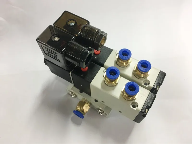 Электромагнитный клапан Airtac 4V210-08 1/4 дюйма 5 каналов 2 быстроразъемный элемент