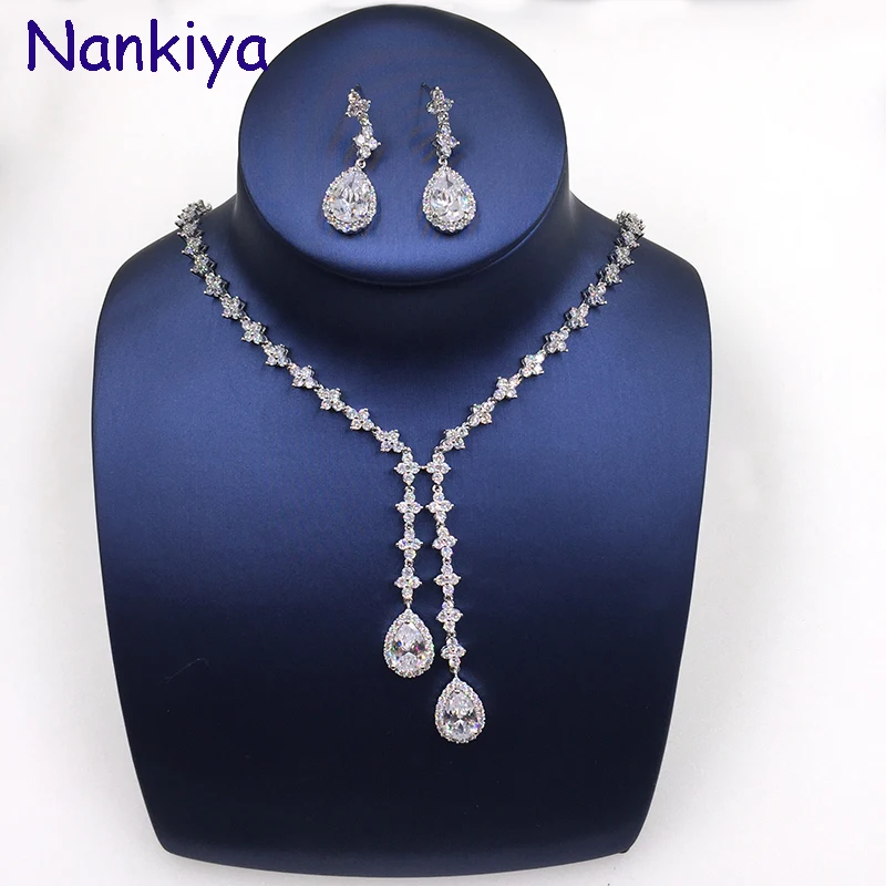 Nankiya, 2019, новый дизайн, водослива, набор украшений для женщин, Модный Блестящий Цирконий, кисточка, комплект из 2 предметов, Ювелирный Стиль дл...
Nankiya, 2019, новый дизайн, водослива, набор украшений для женщин, Модный Блестящий Цирконий, кисточка, комплект из 2 предметов, Ювелирный Стиль дл...