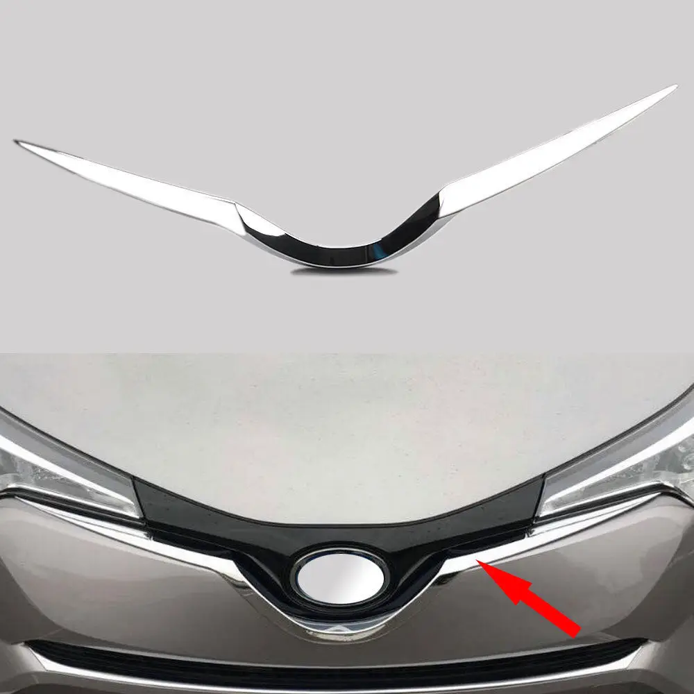 Для 2016 2018 Toyota C HR CHR хромированный ABS передний капот решетка гриль рамка