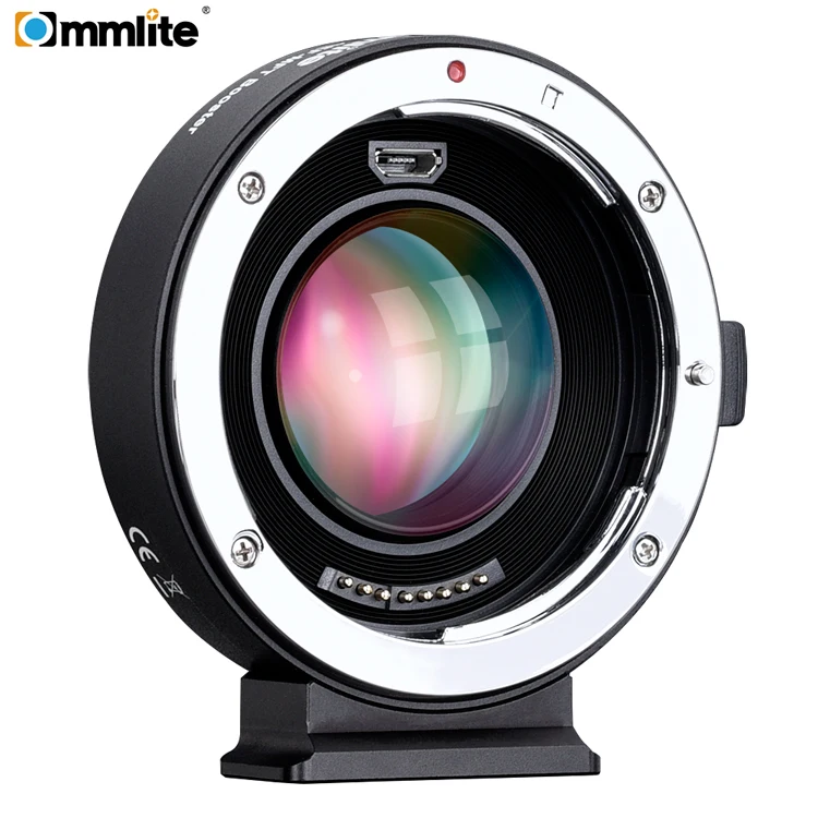 

Commlite AEF-MFT Booster 0.71x Focal Reducer Booster AF Lens Mount Adapter for Canon EF Lens to for Panasonic/for Olympus M4/3