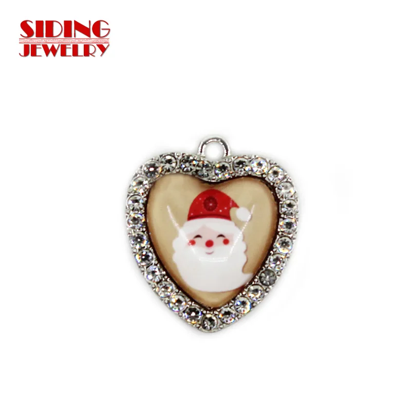 2018 New Arrival 10pcs/lot Father Christmas 4 Crystal Heart Dangle Charm DIY Bracelet Necklace Pendants Jewelry Hanging Charms
2018 New Arrival 10pcs/lot Father Christmas 4 Crystal Heart Dangle Charm DIY Bracelet Necklace Pendants Jewelry Hanging Charms
