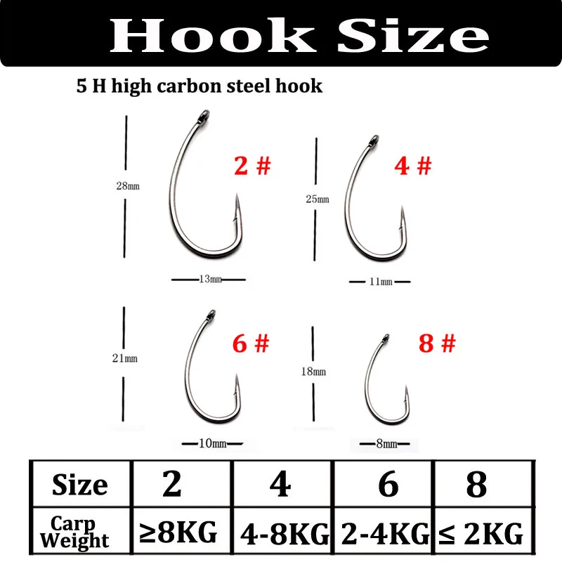 6PCS Carp Fishing Rig Hair Rigs Carp Fishing Hook Links Ready Made Barbed Hook Ready Tied Hook Aligner Rigs Size 2 4 6 8
6PCS Carp Fishing Rig Hair Rigs Carp Fishing Hook Links Ready Made Barbed Hook Ready Tied Hook Aligner Rigs Size 2 4 6 8