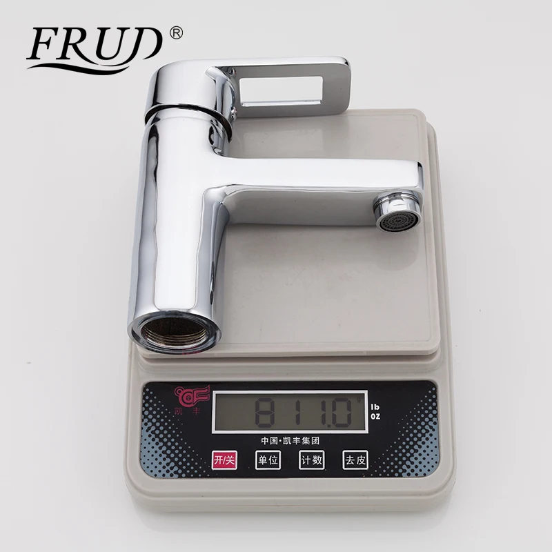 FRUD 1set chrome bathroom Basin sink Faucets Hot and Cold Water mixer bath room Single Handle Basin Mixer Tap torneira R10072
FRUD 1set chrome bathroom Basin sink Faucets Hot and Cold Water mixer bath room Single Handle Basin Mixer Tap torneira R10072