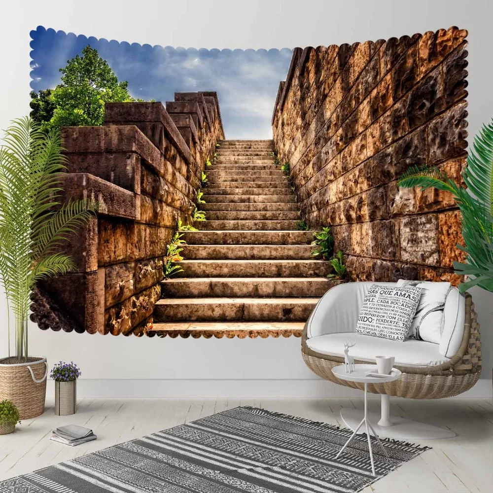 Else Brown Vintage Authentic Ethnic Stone Stairs 3D Print Decorative Hippi Bohemian Wall Hanging Landscape Tapestry Wall Art
Else Brown Vintage Authentic Ethnic Stone Stairs 3D Print Decorative Hippi Bohemian Wall Hanging Landscape Tapestry Wall Art