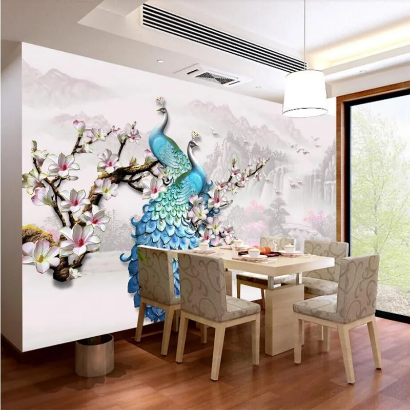 Jewelry Embossed Stereo Simple Peacock European Style Wall Decorative Painting Professional Production Wallpaper Mural
Jewelry Embossed Stereo Simple Peacock European Style Wall Decorative Painting Professional Production Wallpaper Mural