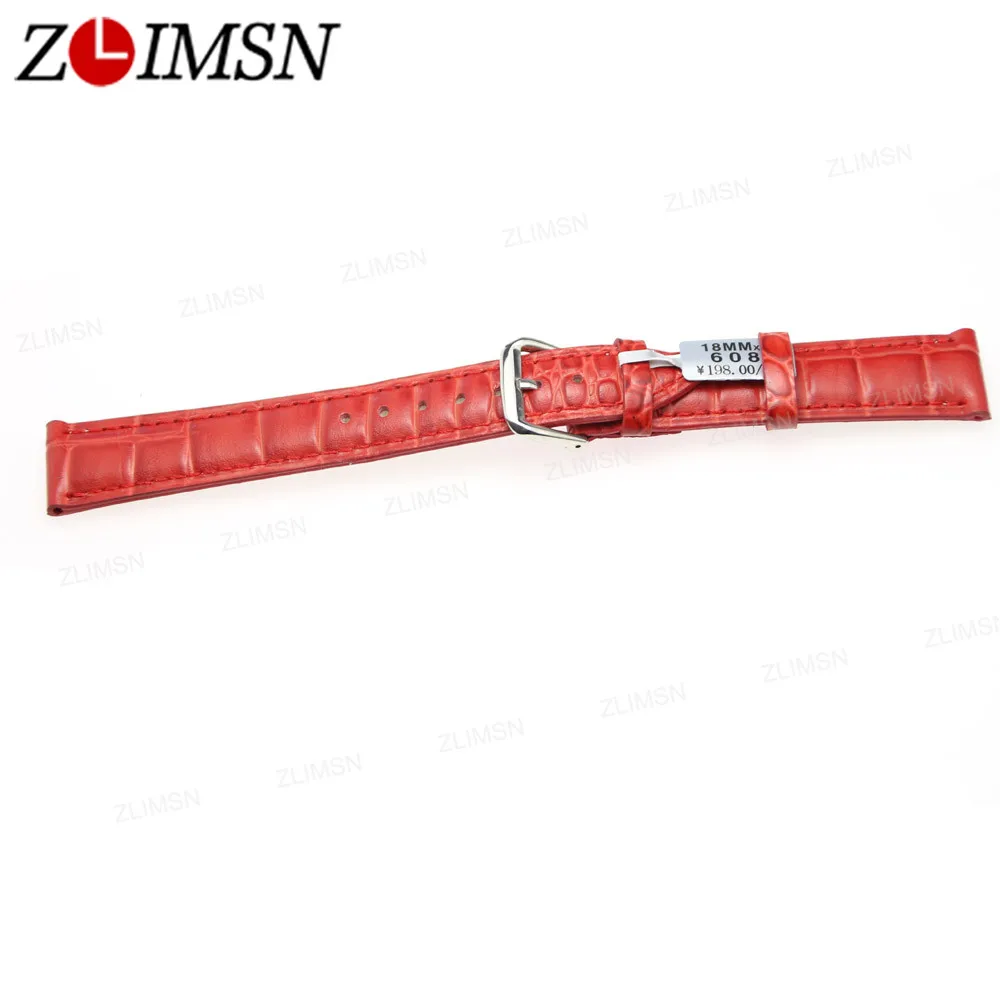 ZLIMSN Watchbands Red Watch Accessories Genuine Leather Watch Band Strap Relojes Hombre 2017 14mm 18mm 20mm 22mm 24mm 26mm
ZLIMSN Watchbands Red Watch Accessories Genuine Leather Watch Band Strap Relojes Hombre 2017 14mm 18mm 20mm 22mm 24mm 26mm
