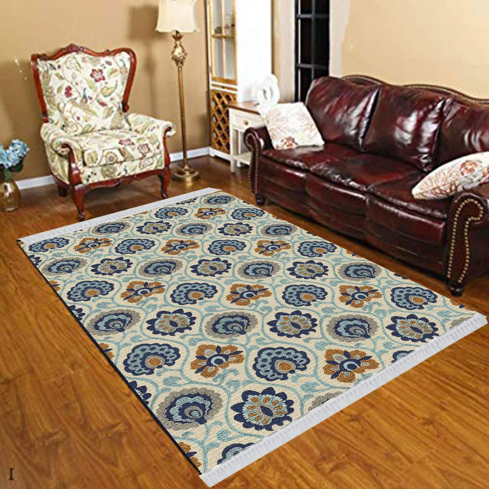 Else Blue Brown Retro Turkish Ethnic Floral 3d Print Anti Slip Kilim Washable Decorative Kilim Tassel Rug Bohemian Carpet
Else Blue Brown Retro Turkish Ethnic Floral 3d Print Anti Slip Kilim Washable Decorative Kilim Tassel Rug Bohemian Carpet