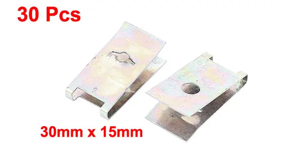 X Autohaux 30 Pcs Bronze Tone Spring Metal Car Door Panel Spire Screw U-Type Clips 30Mm X 15Mm
X Autohaux 30 Pcs Bronze Tone Spring Metal Car Door Panel Spire Screw U-Type Clips 30Mm X 15Mm