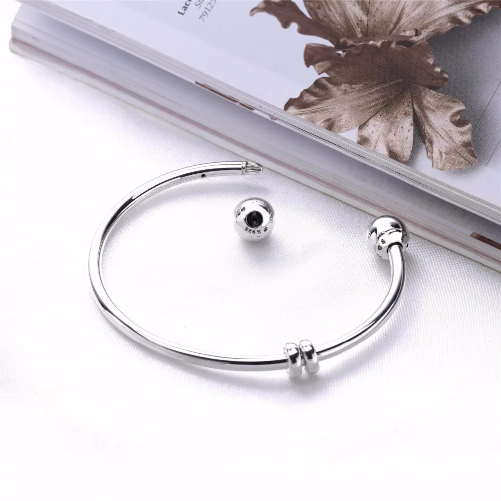 New 925 sterling silver Full drill open round head bangle charms silver Bracelet bangle For Women DIY 925 Jewelry Fine
New 925 sterling silver Full drill open round head bangle charms silver Bracelet bangle For Women DIY 925 Jewelry Fine