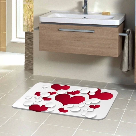 Else White Red Hearts Romantic Loves 3d Pattern Print Bath Mats Anti Slip Soft Washable Bathroom Mat Toilet Rugs
Else White Red Hearts Romantic Loves 3d Pattern Print Bath Mats Anti Slip Soft Washable Bathroom Mat Toilet Rugs