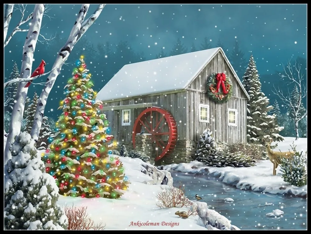 The Falling Snow - Counted Cross Stitch Kits - Handmade Needlework for Embroidery 14 ct Cross Stitch Sets DMC Color
The Falling Snow - Counted Cross Stitch Kits - Handmade Needlework for Embroidery 14 ct Cross Stitch Sets DMC Color
