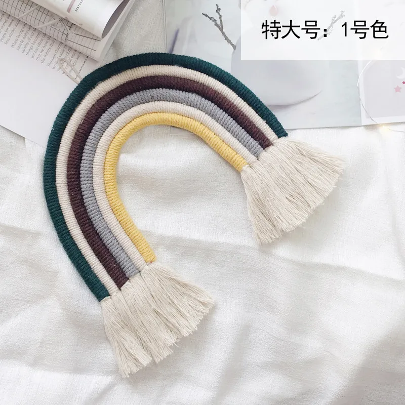 Hot Home Decoration Accessories Extra large Rainbow Handmade Weaving Ornament Nordic Nursery Kid Room Wall Decor Best Hanging
Hot Home Decoration Accessories Extra large Rainbow Handmade Weaving Ornament Nordic Nursery Kid Room Wall Decor Best Hanging
