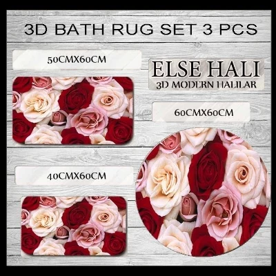 Else Red White Pink Roses Floral Flowers 3d Print Non Slip Microfiber 3 Piece Bath Mat set for Bathroom 60x60cm 50x60cm 40x60cm
Else Red White Pink Roses Floral Flowers 3d Print Non Slip Microfiber 3 Piece Bath Mat set for Bathroom 60x60cm 50x60cm 40x60cm