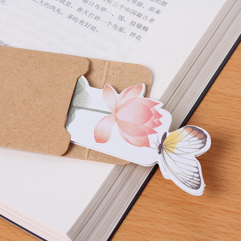 5 шт. Красивая 3D Закладка-бабочка цветная печать бумажная книжка отметка