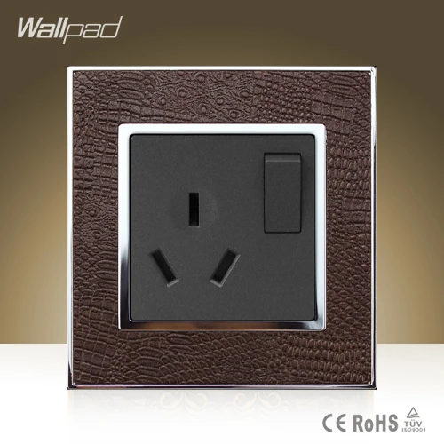Wallpad Hotel16A AU Switched Socket Goats Brown Leather 1 Gang 1 Way and 16A Air Condition AU Socket Free Shipping
Wallpad Hotel16A AU Switched Socket Goats Brown Leather 1 Gang 1 Way and 16A Air Condition AU Socket Free Shipping