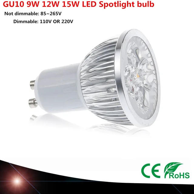 100pcs DHL Super Bright 9 W 12 W 15 W GU10 LED lamp 110V 220 V Dimmable Led Spotlight warm / Natural / Cools White GU10 LED lamp
100pcs DHL Super Bright 9 W 12 W 15 W GU10 LED lamp 110V 220 V Dimmable Led Spotlight warm / Natural / Cools White GU10 LED lamp