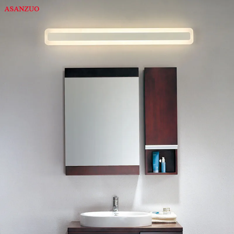 Modern LED Wall lamps bathroom toilet LED mirror lights 40/52/80cm AC85-265V Acrylic Wall Lights aisle corridor decor lighting
Modern LED Wall lamps bathroom toilet LED mirror lights 40/52/80cm AC85-265V Acrylic Wall Lights aisle corridor decor lighting