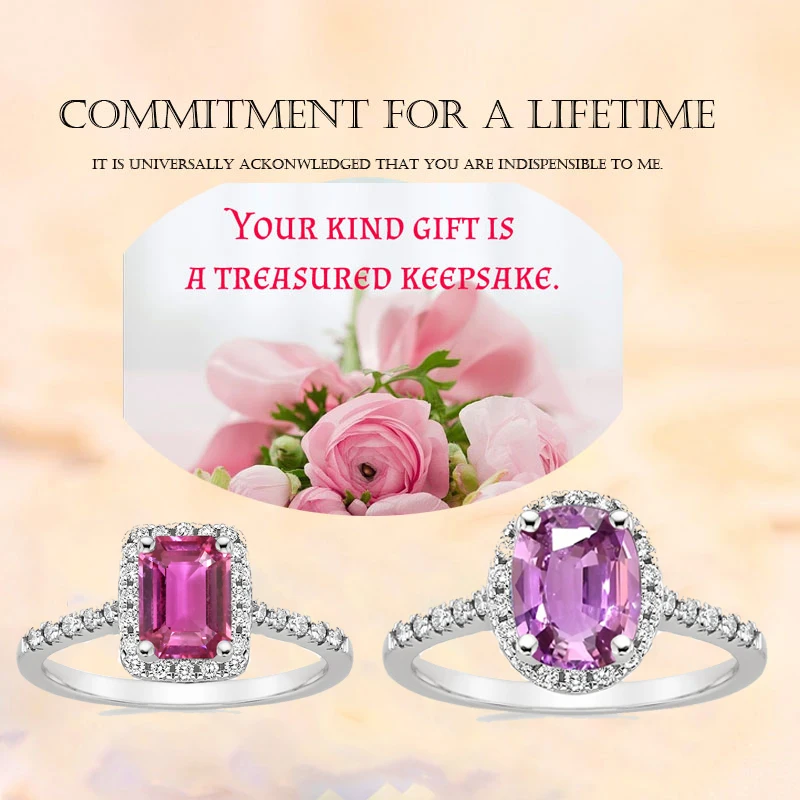 ANI 18K White Gold (AU750) Women Wedding Ring Certified Natural Pink Sapphire Oval/Rectangle Shape Engagement Diamond Halo Ring
ANI 18K White Gold (AU750) Women Wedding Ring Certified Natural Pink Sapphire Oval/Rectangle Shape Engagement Diamond Halo Ring