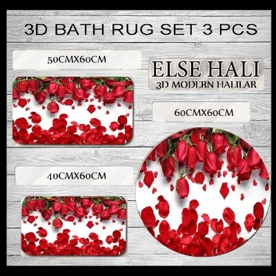 Else Red Roses Rose Leaves Floral Flower 3d Print Non Slip Microfiber 3 Piece Bath Mat set for Bathroom 60x60cm 50x60cm 40x60cm
Else Red Roses Rose Leaves Floral Flower 3d Print Non Slip Microfiber 3 Piece Bath Mat set for Bathroom 60x60cm 50x60cm 40x60cm