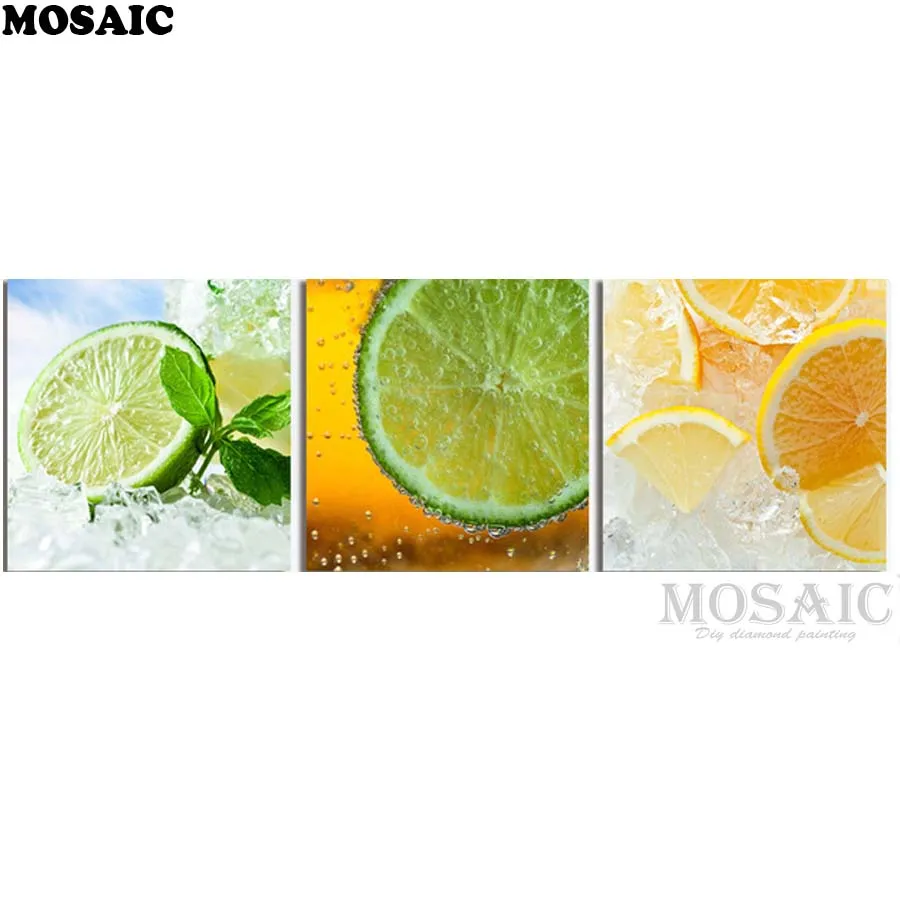 3pcs,Lemon fruit Diamond Painting Cross Stitch Kitchen Decor DIY Full Square Diamond Embroidery Mosaic Sale Picture Triptych
3pcs,Lemon fruit Diamond Painting Cross Stitch Kitchen Decor DIY Full Square Diamond Embroidery Mosaic Sale Picture Triptych