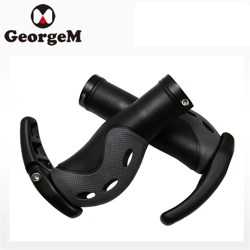 Imported MTB Mountain Bike Ergonomic Bicycle Grips Non-slip Rubber Alloy Handle Bar Ends For Parts Cycling | Спорт и развлечения