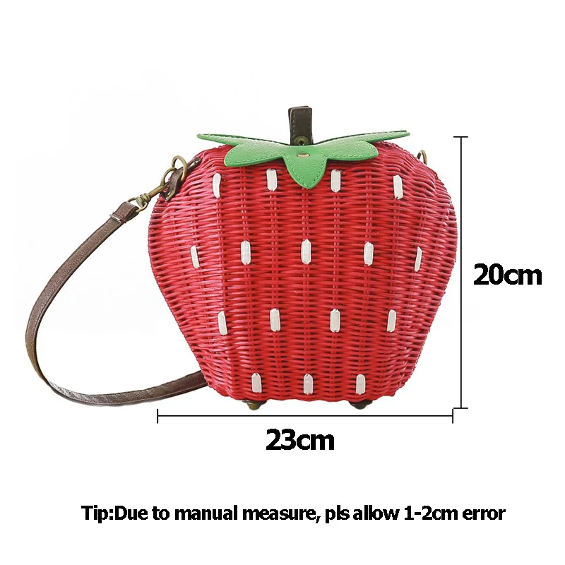 Women Straw Bags Female Summer Beach Shoulder Bag Lady Strawberry Vintage Rattan Weave Handbag Handmade Portable Bolsa SS3126
Women Straw Bags Female Summer Beach Shoulder Bag Lady Strawberry Vintage Rattan Weave Handbag Handmade Portable Bolsa SS3126