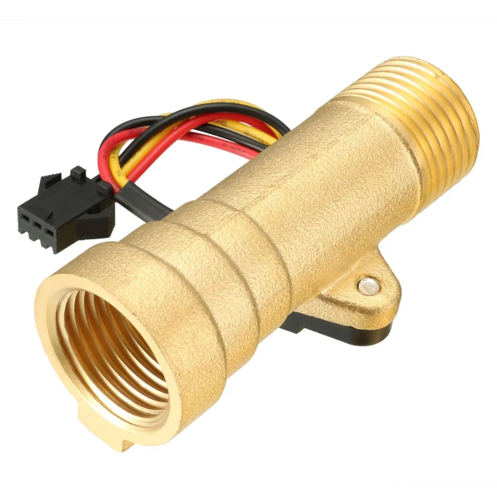 UXCELL G1/2" Hall Effect Liquid Water Flow Sensor Switches Meter DC 5V 1.25-30L/min or 1-30L/min Brass Tone Pressure 1.75MPa
UXCELL G1/2" Hall Effect Liquid Water Flow Sensor Switches Meter DC 5V 1.25-30L/min or 1-30L/min Brass Tone Pressure 1.75MPa