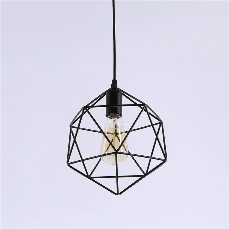 Black vintage industrial pendant light nordic retro lights iron lampshade loft edison lamp metal cage dining room Pendant Lamp
Black vintage industrial pendant light nordic retro lights iron lampshade loft edison lamp metal cage dining room Pendant Lamp