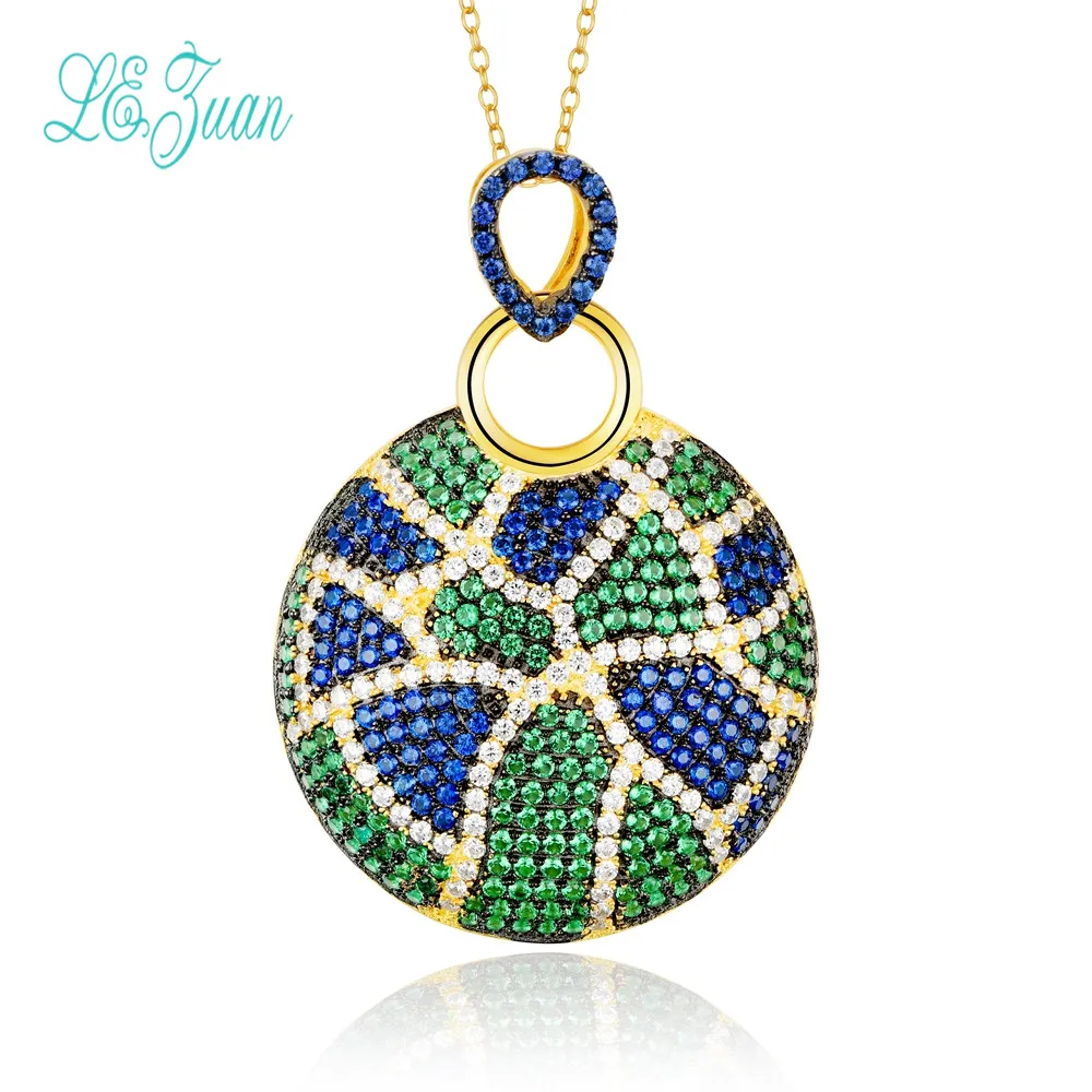 l&zuan Pendant Women For Necklace No Chain S925 Sterling Silver Fine Jewelry Round Multicolor Cubic Zirconia Drop Shipping
l&zuan Pendant Women For Necklace No Chain S925 Sterling Silver Fine Jewelry Round Multicolor Cubic Zirconia Drop Shipping