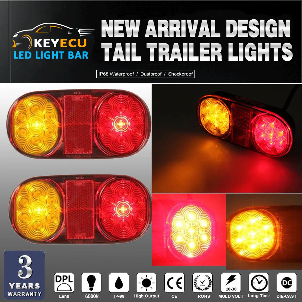 KEYECU PAIR 14 Led Tail Trailer Lights for Truck Boat Ute Submersible No/Plate IP65 12V moisture-proof
KEYECU PAIR 14 Led Tail Trailer Lights for Truck Boat Ute Submersible No/Plate IP65 12V moisture-proof
