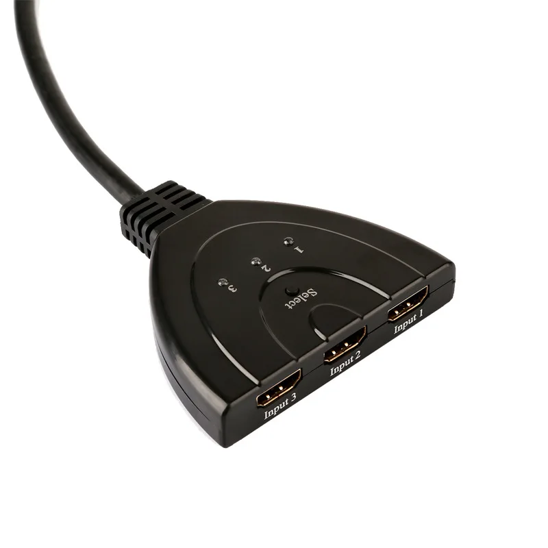 New 3 in 1 Out HDMI Adapter Cable Auto Switch Extender Switcher Splitter HDMI HUB Cable For HDTV 1080P TV
New 3 in 1 Out HDMI Adapter Cable Auto Switch Extender Switcher Splitter HDMI HUB Cable For HDTV 1080P TV
