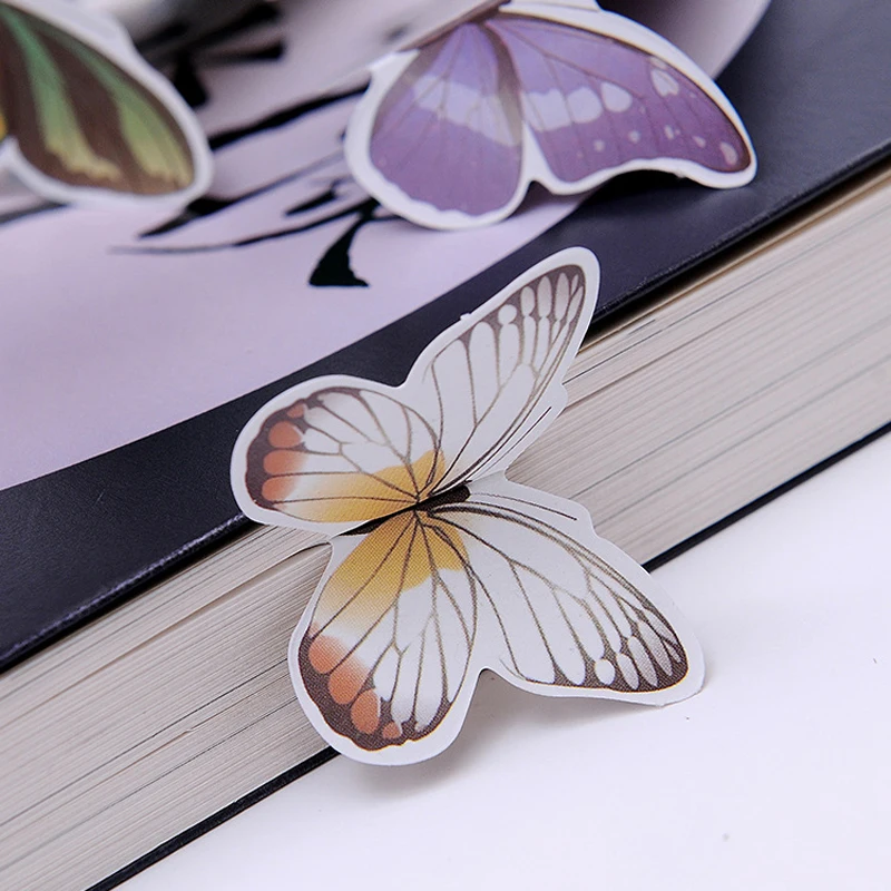 5 шт. Красивая 3D Закладка-бабочка цветная печать бумажная книжка отметка